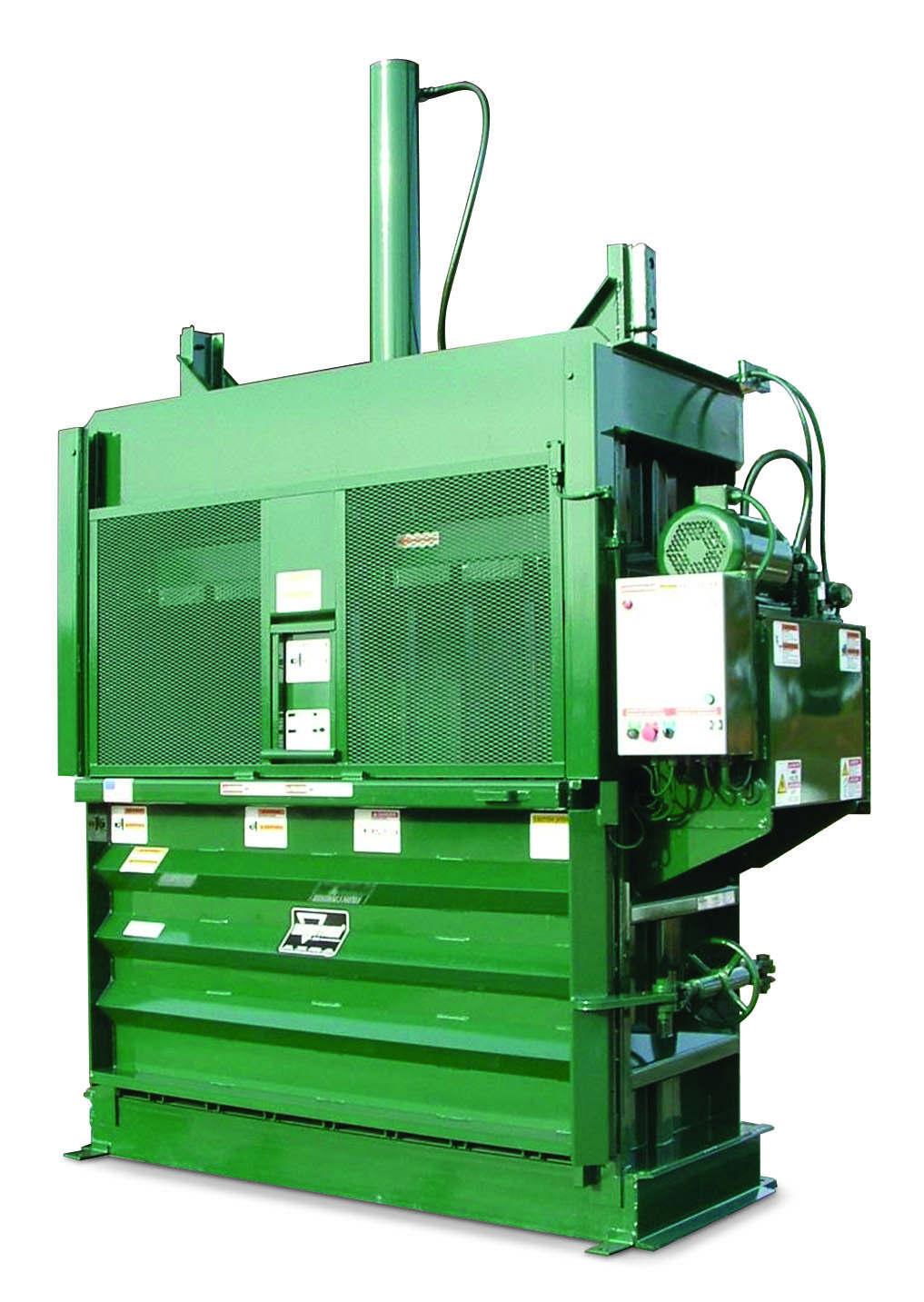 Industrial vertical baler